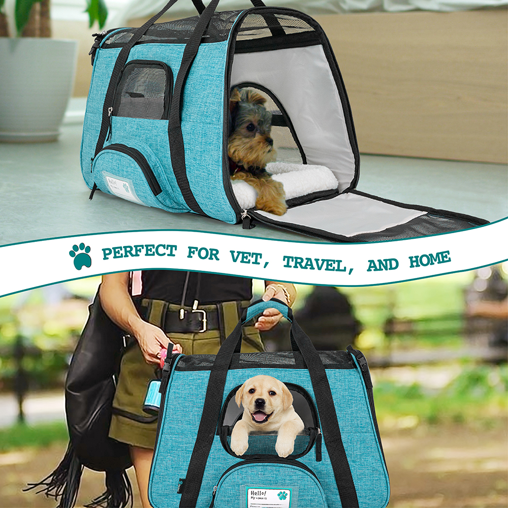 Pet Dog Cat Carrier Bag Soft Sided Comfort Travel Tote Case Airline Approved US - Picture 44 of 165