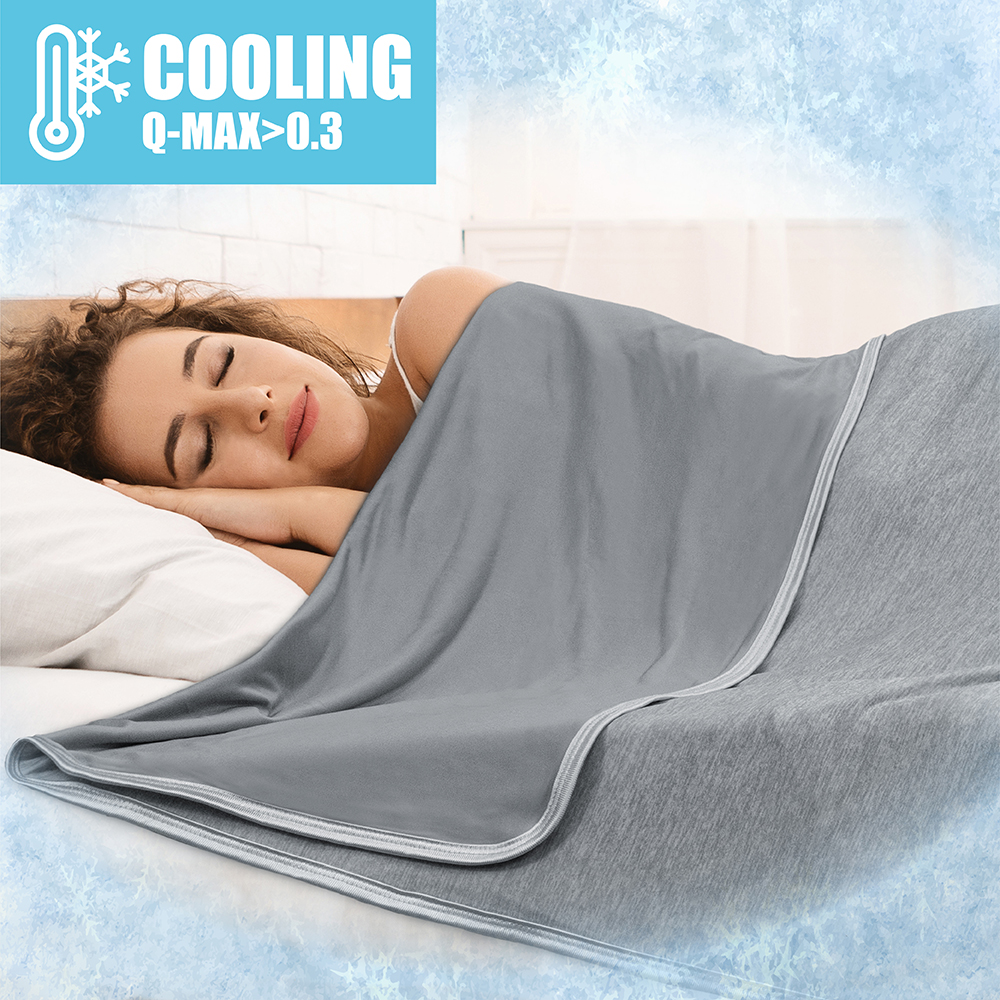 Kühldecken Sommerdecke absorbiert Körperwärme für Warmschläfer leicht - Bild 14 von 42