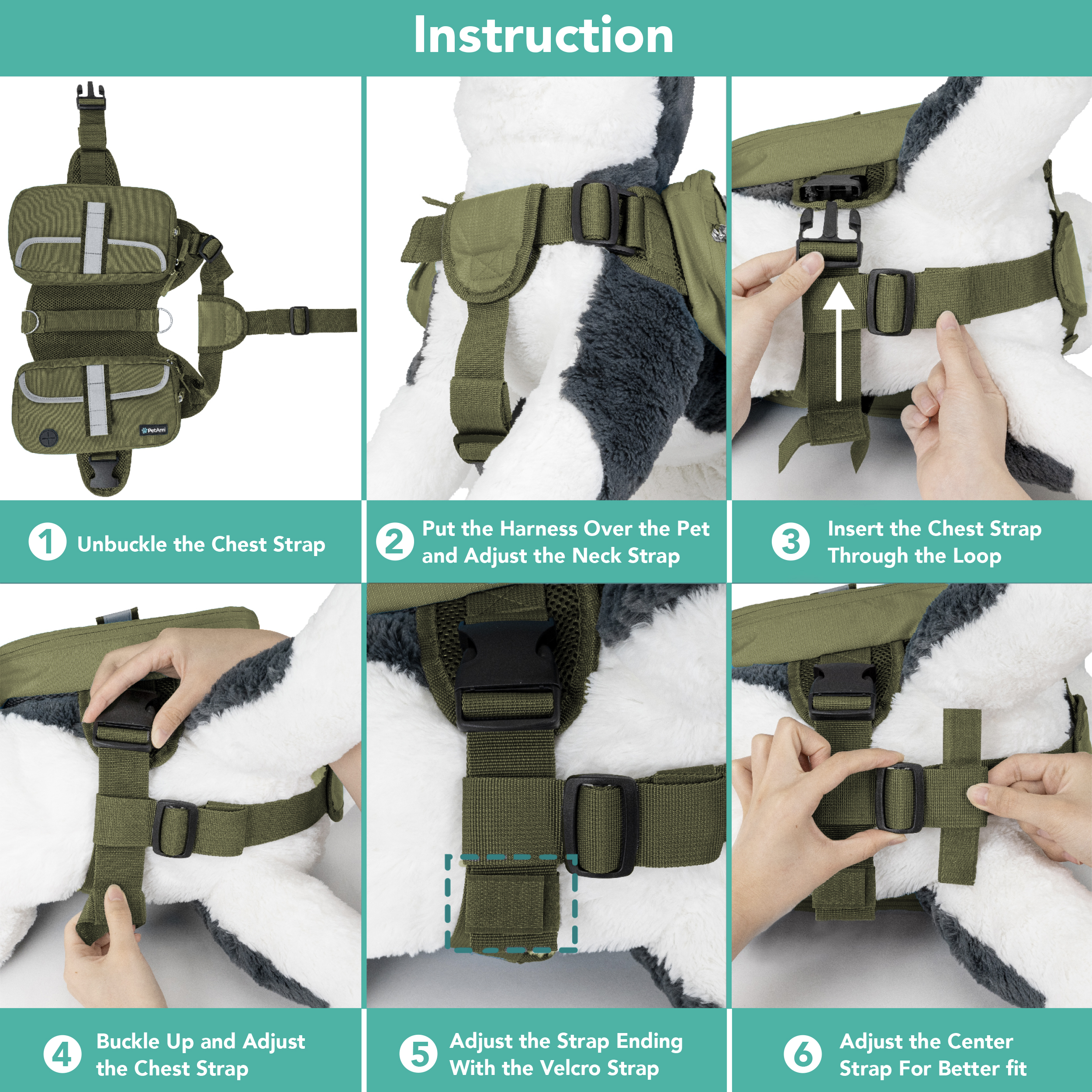 Dog Harness Backpack for Medium Large Dogs Hiking Pet Backpack Saddle Bag Pack Dog Harness Backpack for Medium Large Dogs Hiking Pet Backpack Saddle Bag Pack