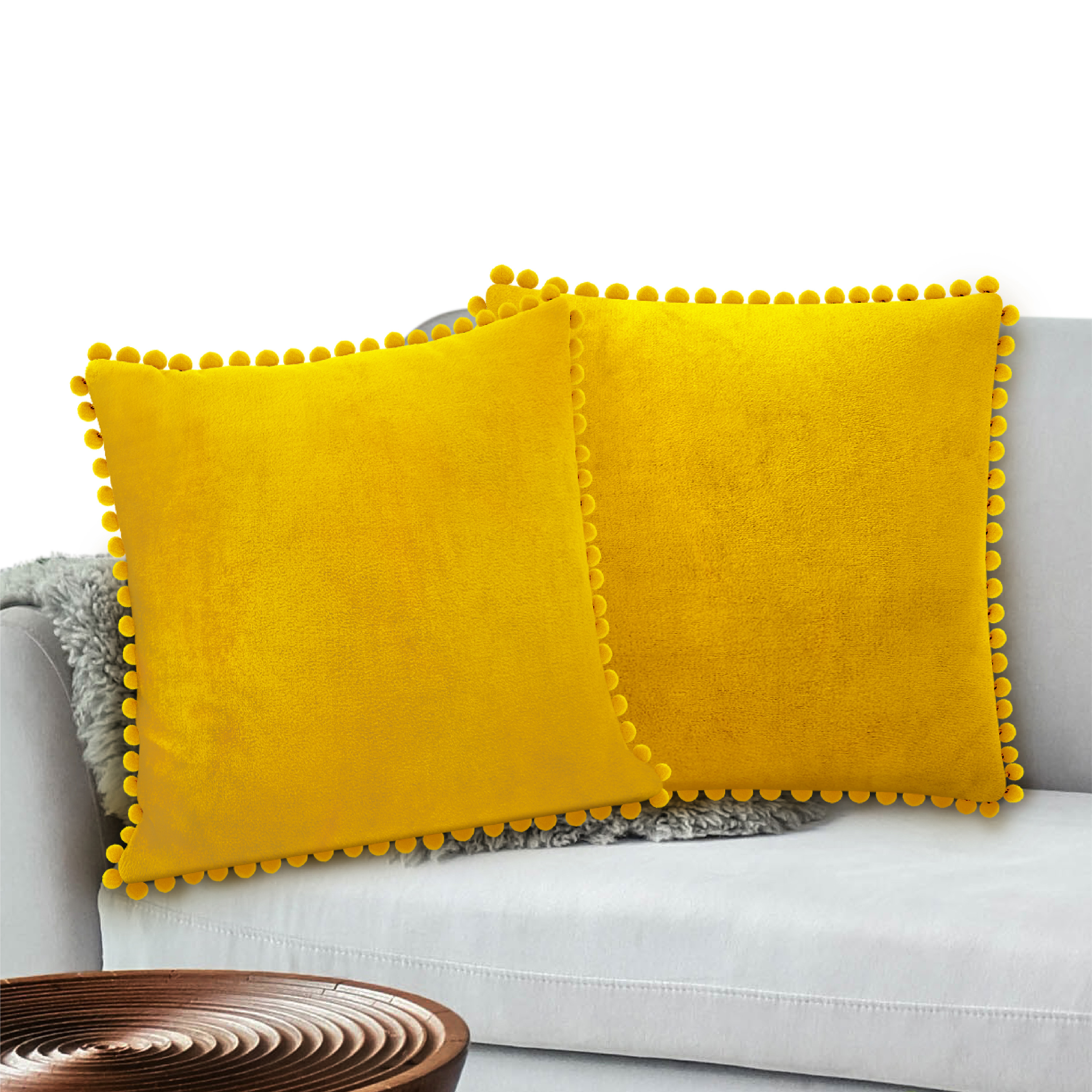 Juego de 2 fundas de almohada de terciopelo suave decoración de sofá - Imagen 79 de 122