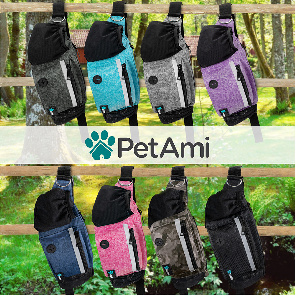 Dog Training Fanny Pouch Bag Treat Pouch Pet Puppy Hiking Poop Bag Dispenser