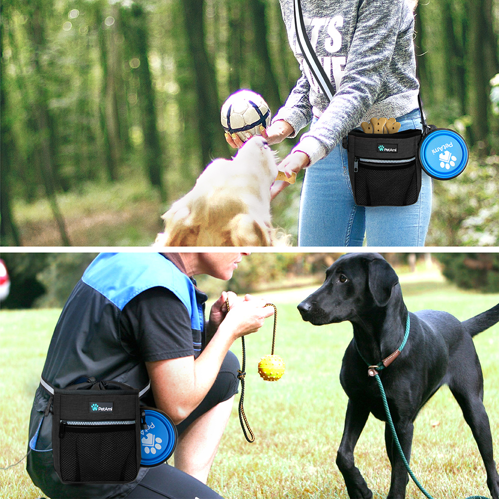 Pet Treat Pouch Training Dog Snack Feed Food Puppy Bait Obedience Waist Belt Bag - Picture 41 of 92