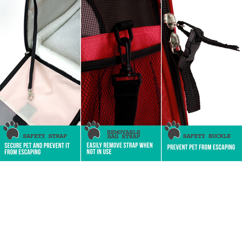 Pet Dog Cat Carrier Bag Soft Sided Comfort Travel Tote Case Airline Approved US - Picture 205 of 215