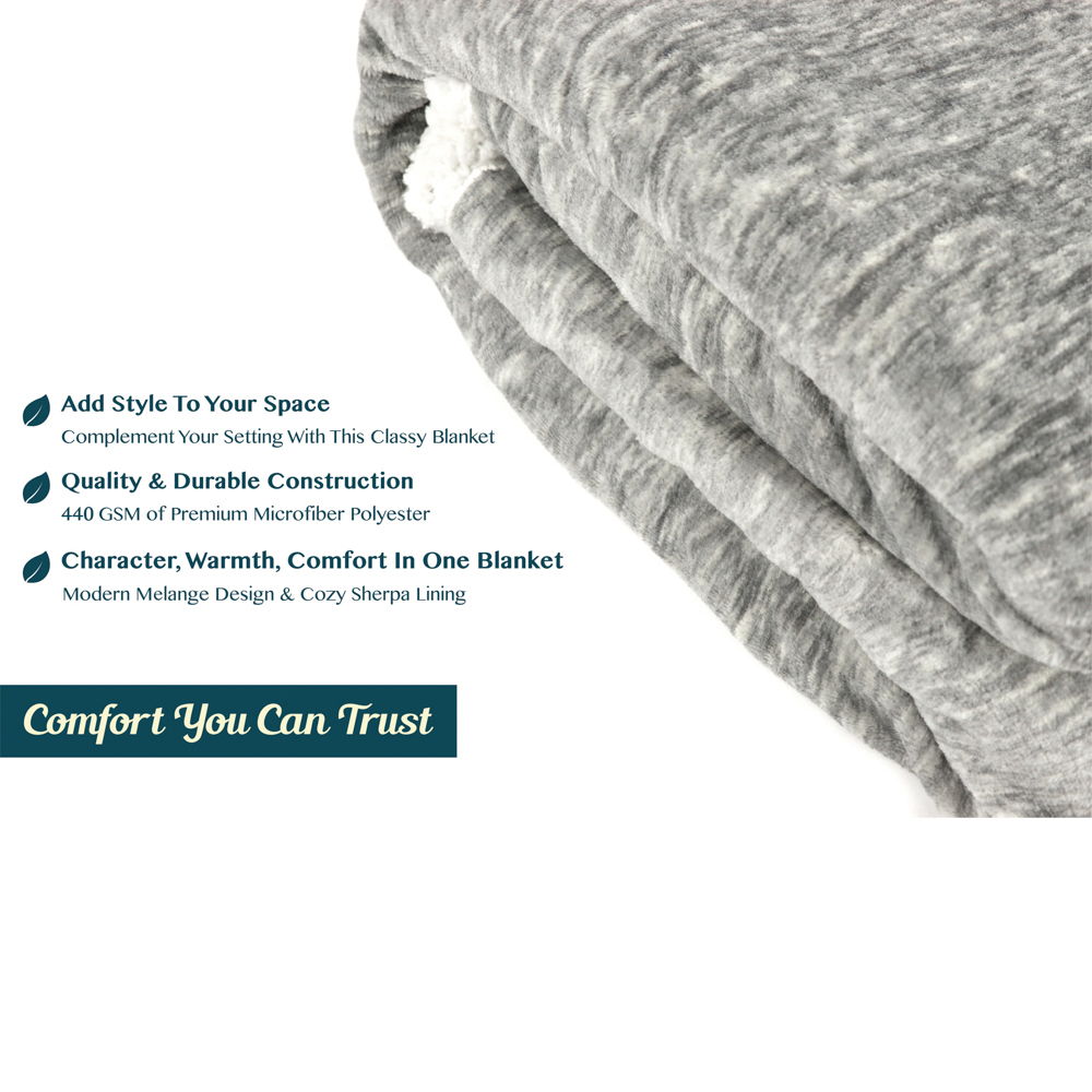 Sherpa Flannel Fleece Reversible Blanket Plush Soft Throw for Bed Couch Sofa - Picture 24 of 59