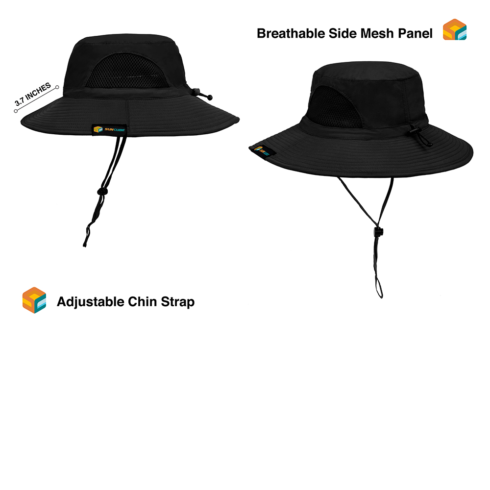 Outdoor Hiking Fishing Hat Summer Sun Protection Wide Brim Boonie Shade 50+ UPF - Picture 5 of 81