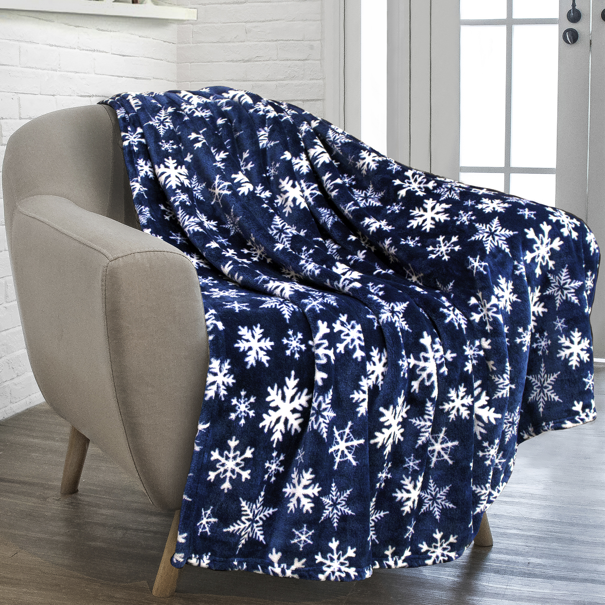 Merry Christmas Throw Blanket Holiday Pattern Decor Soft Fleece Sofa Couch Gift - Picture 77 of 110