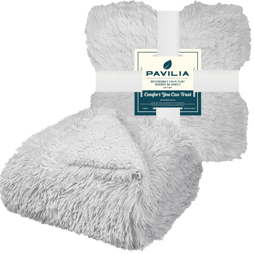Luxurious Faux Fur Blanket Soft Warm Fluffy Sherpa Sofa Throw Shaggy Soft Plush - Picture 22 of 100