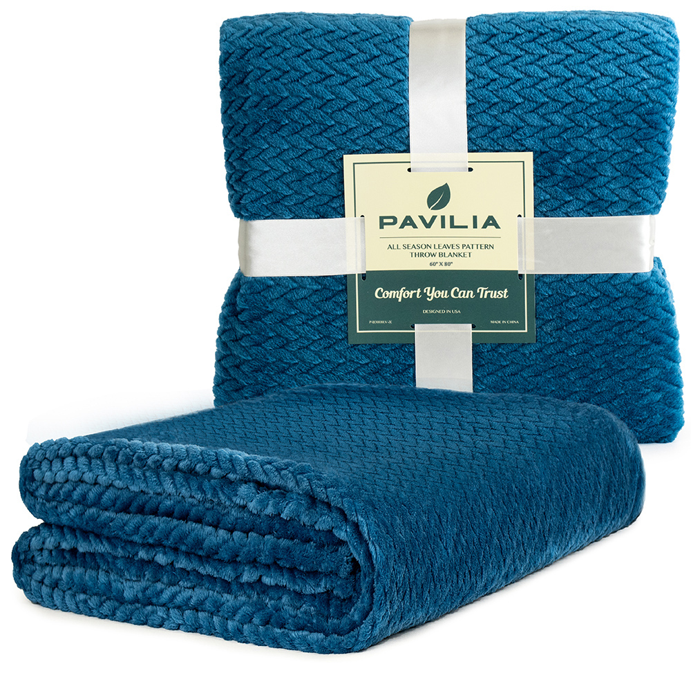 Soft Blanket Fleece Jacquard Pattern Lightweight Silk Throw Couch Sofa Bed Cozy - Picture 46 of 67