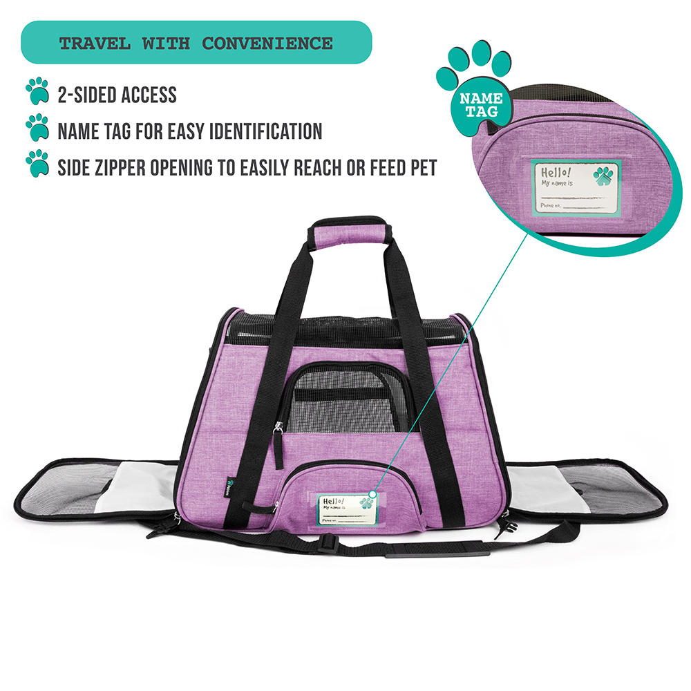 Pet Dog Cat Carrier Bag Soft Sided Comfort Travel Tote Case Airline Approved US - Picture 48 of 215