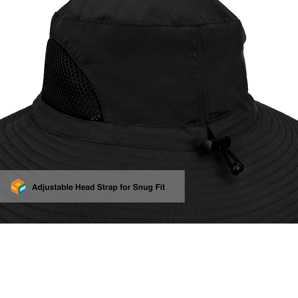 Outdoor Hiking Fishing Hat Summer Sun Protection Wide Brim Boonie Shade 50+ UPF - Picture 6 of 81