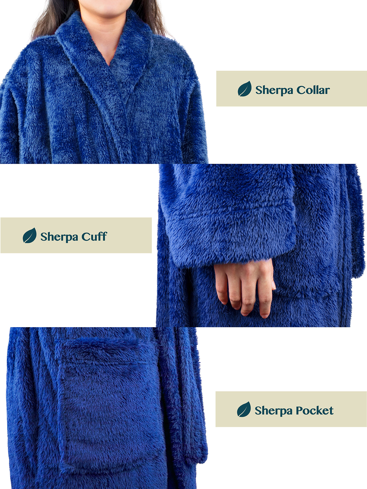 PAVILIA Premium Womens Plush Soft Robe Fluffy, Warm, Fleece Sherpa Shaggy  Bathrobe (2XL/3XL, Black) at  Women's Clothing store