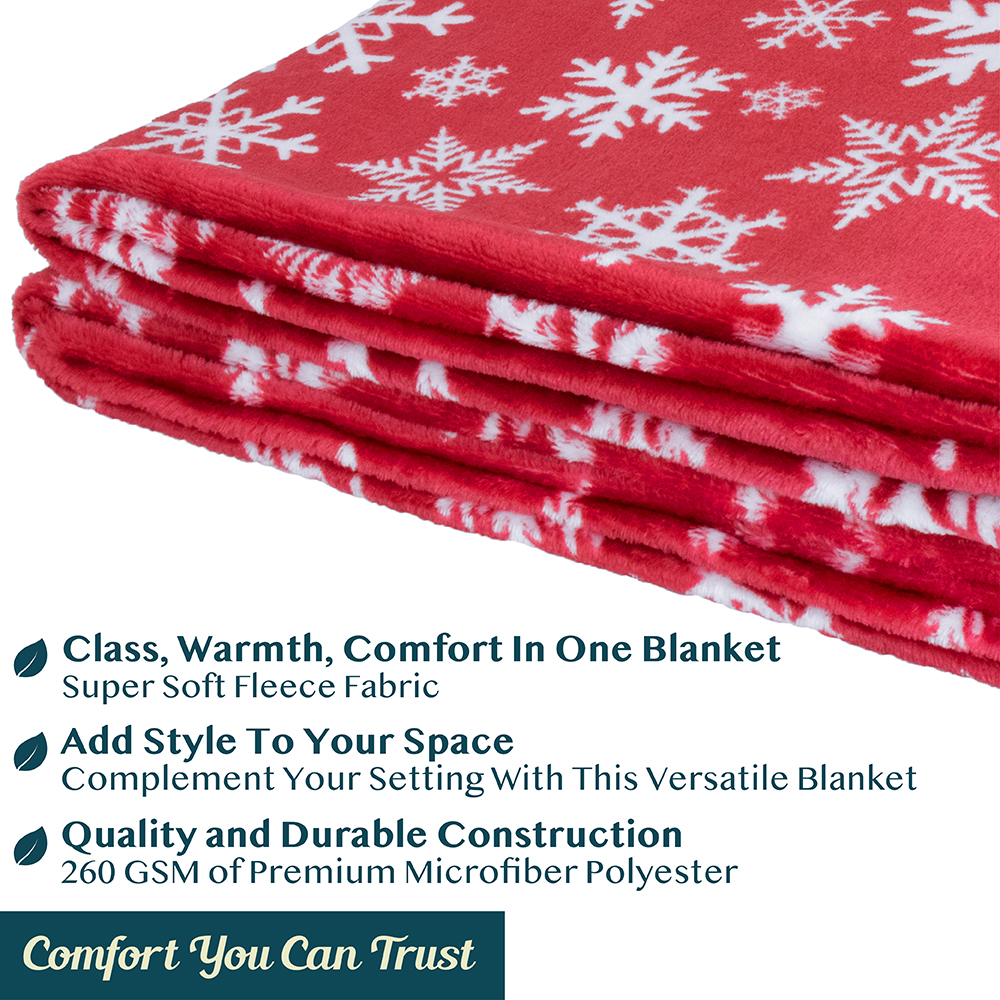 Merry Christmas Throw Blanket Holiday Pattern Decor Soft Fleece Sofa Couch Gift - Picture 89 of 110