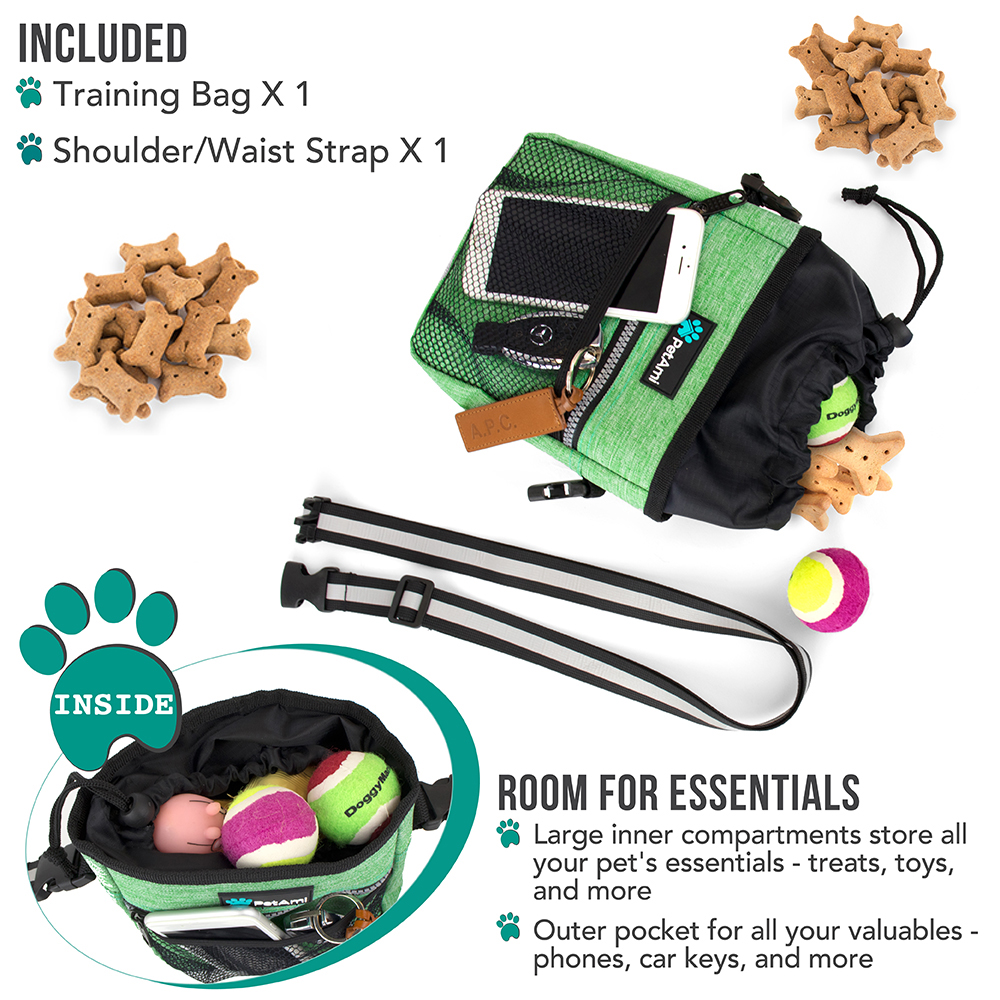 Pet Treat Pouch Training Dog Snack Feed Food Puppy Bait Obedience Waist Belt Bag - Picture 52 of 92