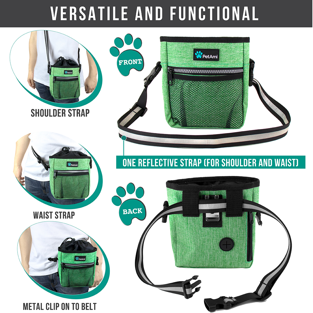 Pet Treat Pouch Training Dog Snack Feed Food Puppy Bait Obedience Waist Belt Bag - Picture 54 of 92