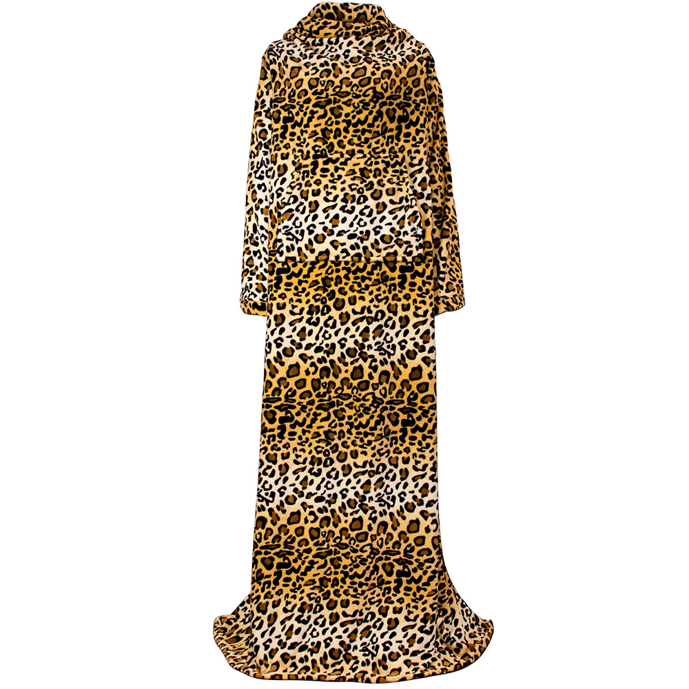 Fleece Wearable TV Blanket with Sleeves Front Pocket Robe Warn Soft Blanket Gift - Picture 30 of 168