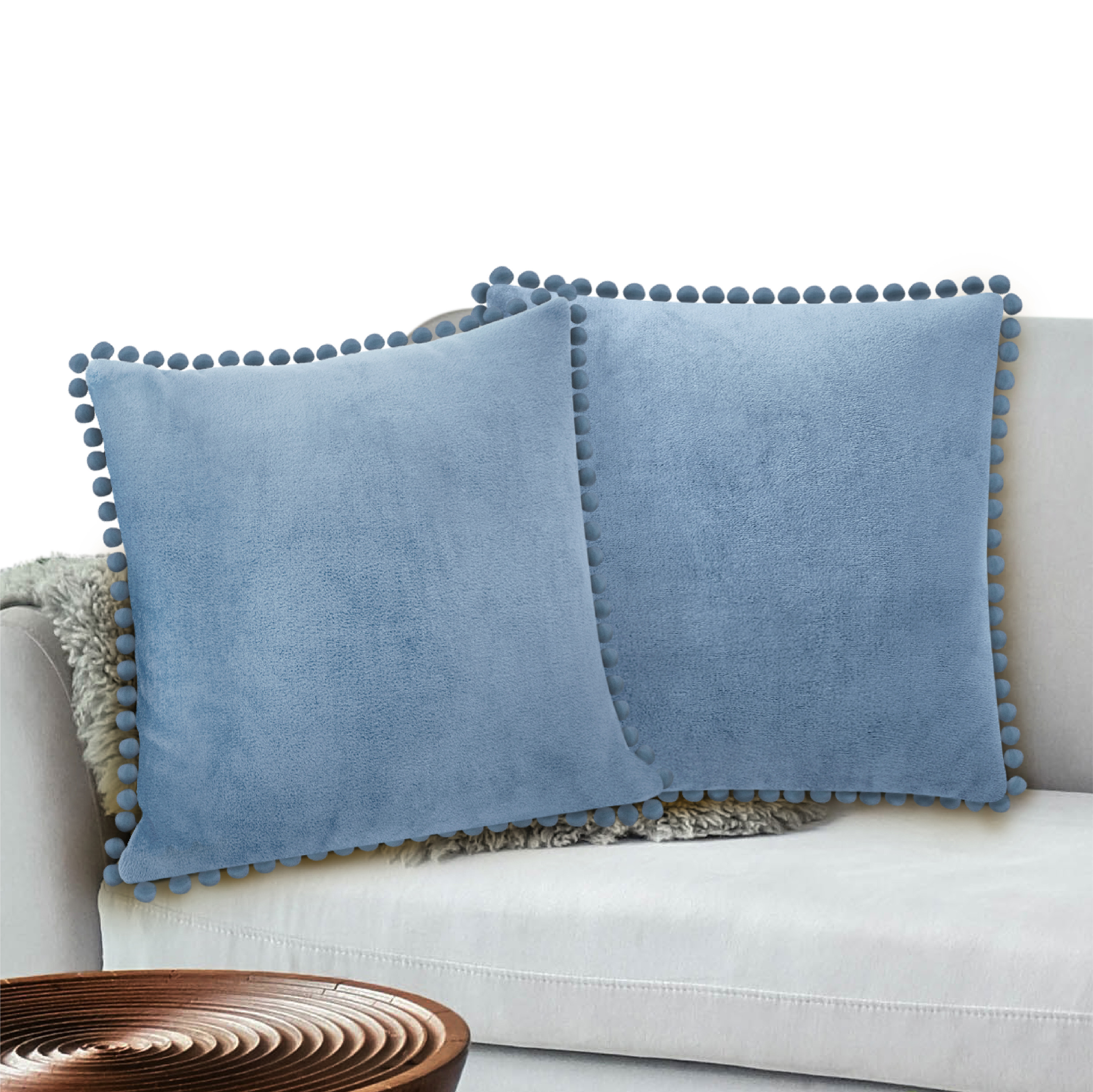 Juego de 2 fundas de almohada de terciopelo suave decoración de sofá - Imagen 93 de 122