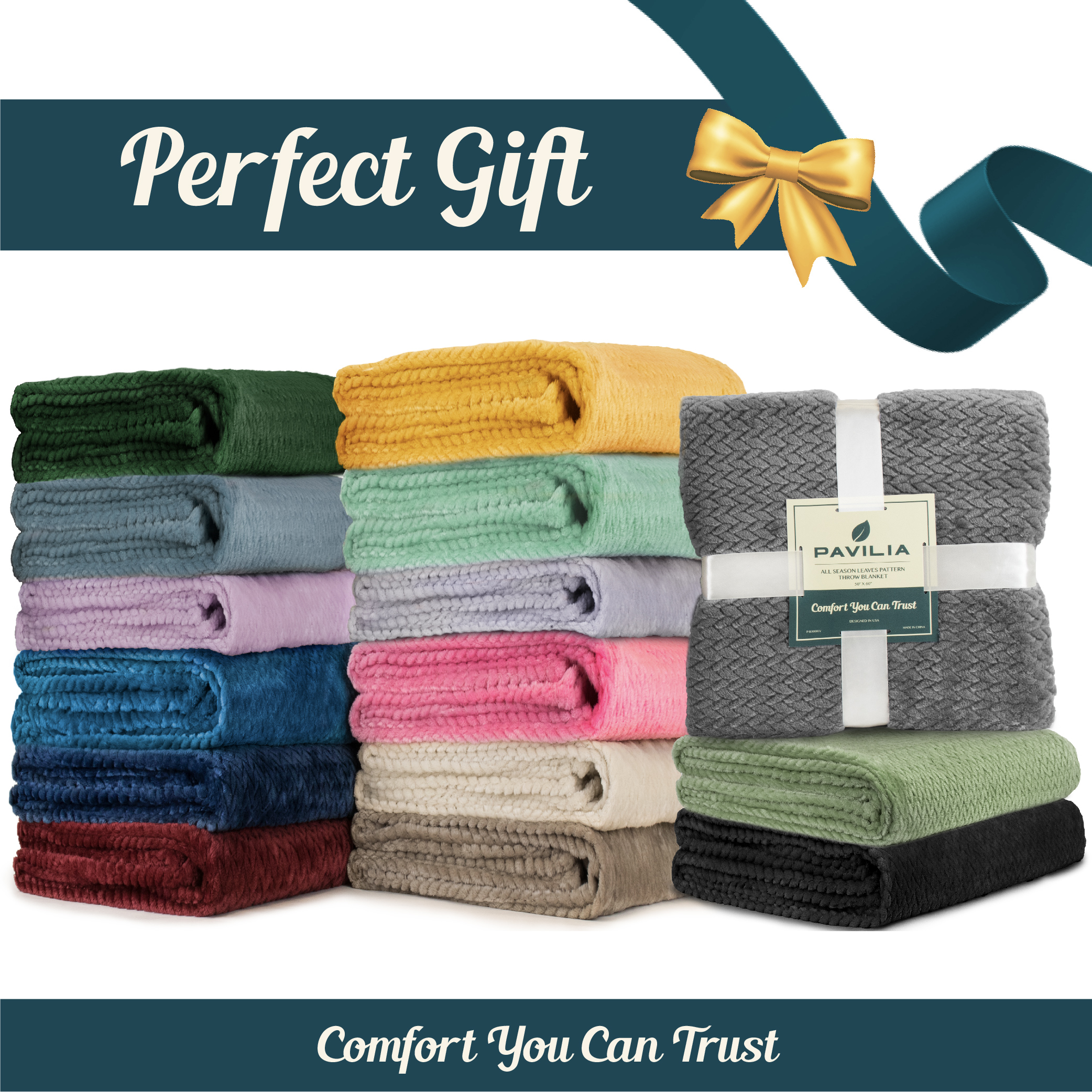 Super Soft Fleece Throw Blanket for Couch Sofa Bed Chair Lightweight Microfiber - Picture 45 of 139