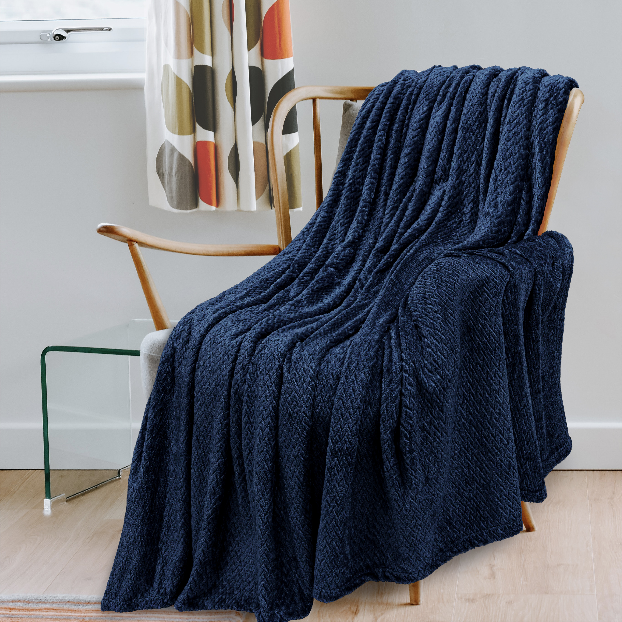 Soft Blanket Fleece Jacquard Pattern Lightweight Silk Throw Couch Sofa Bed Cozy - Picture 22 of 67