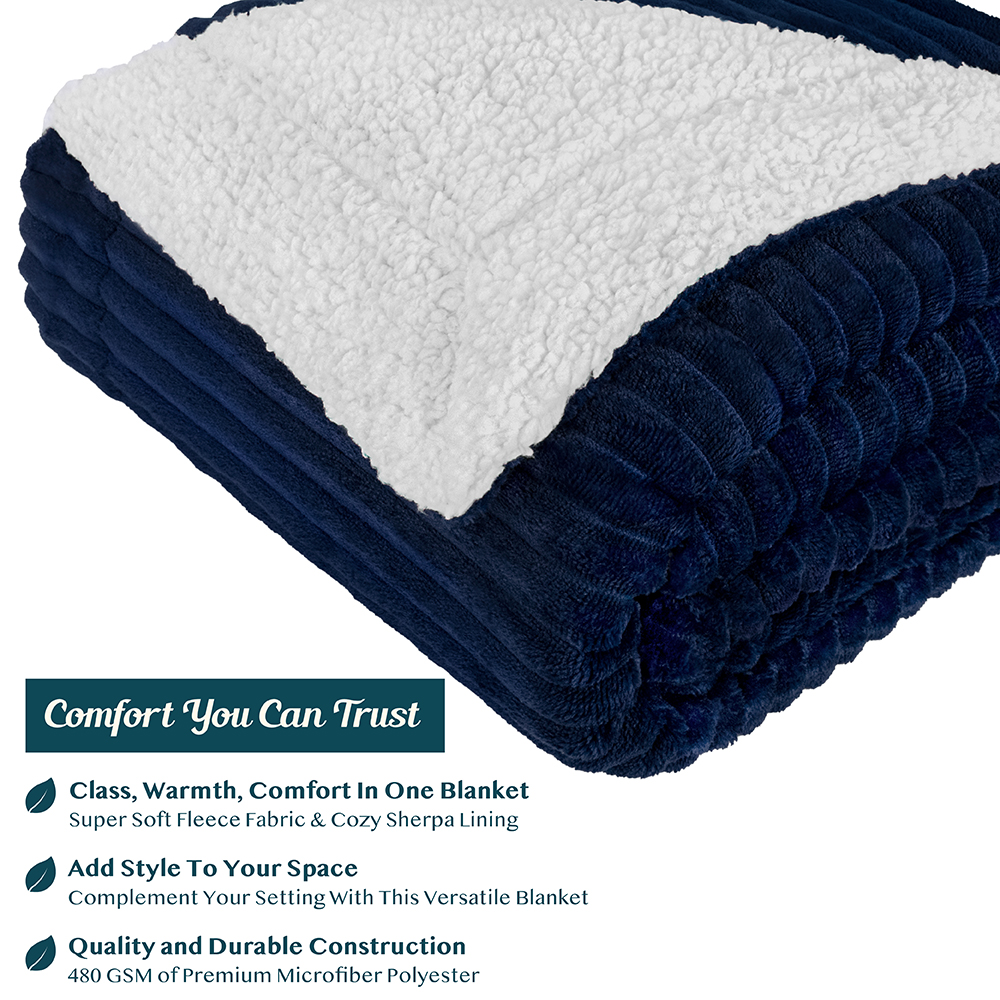 Cut Plush Shepra Throw Blanket Super Soft Fluffy Cozy Warm Fleece Couch