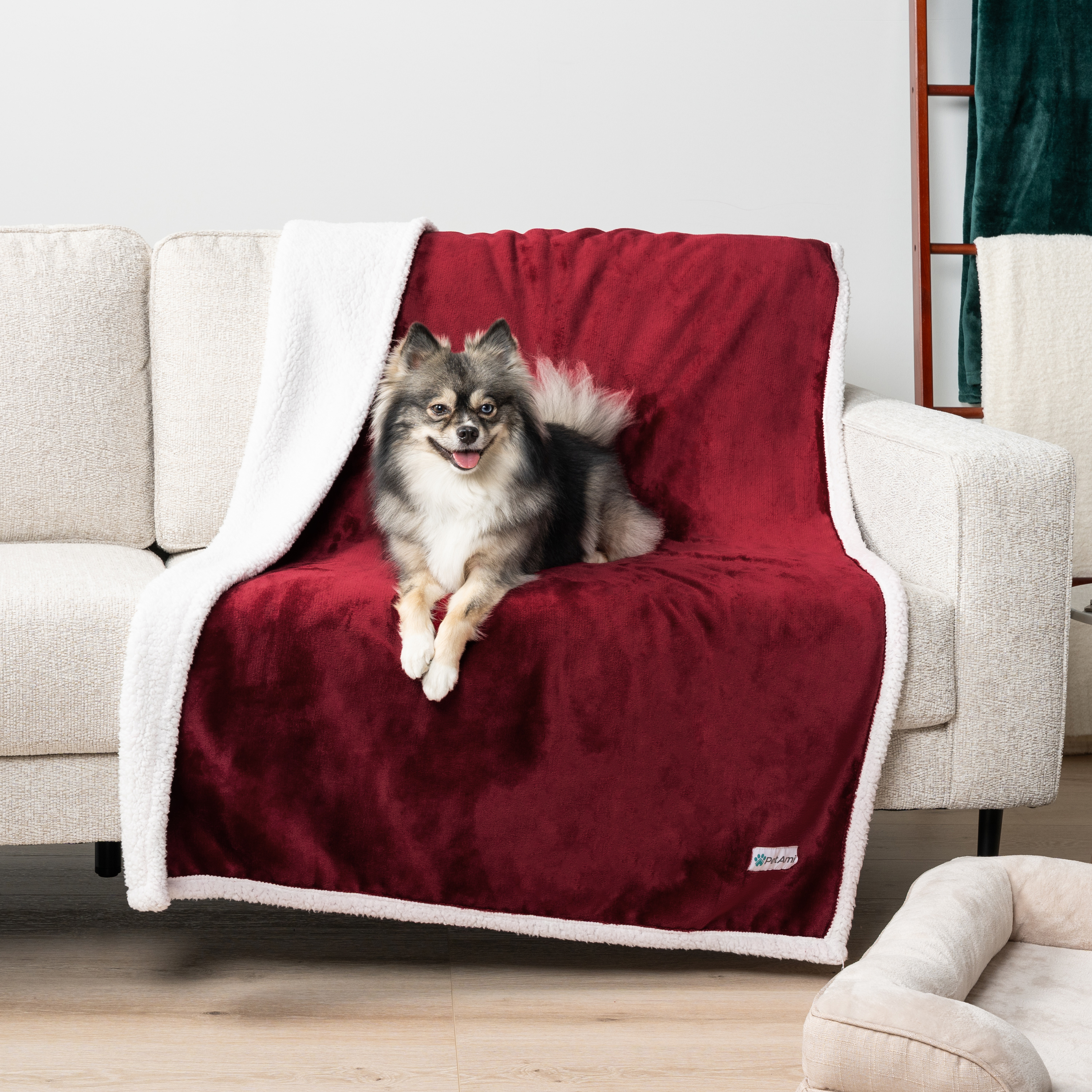 WASSERDICHTE Hundedecke für Haustierbett Couch Möbel Welpe Katze Sherpa Fleece weich - Bild 140 von 146