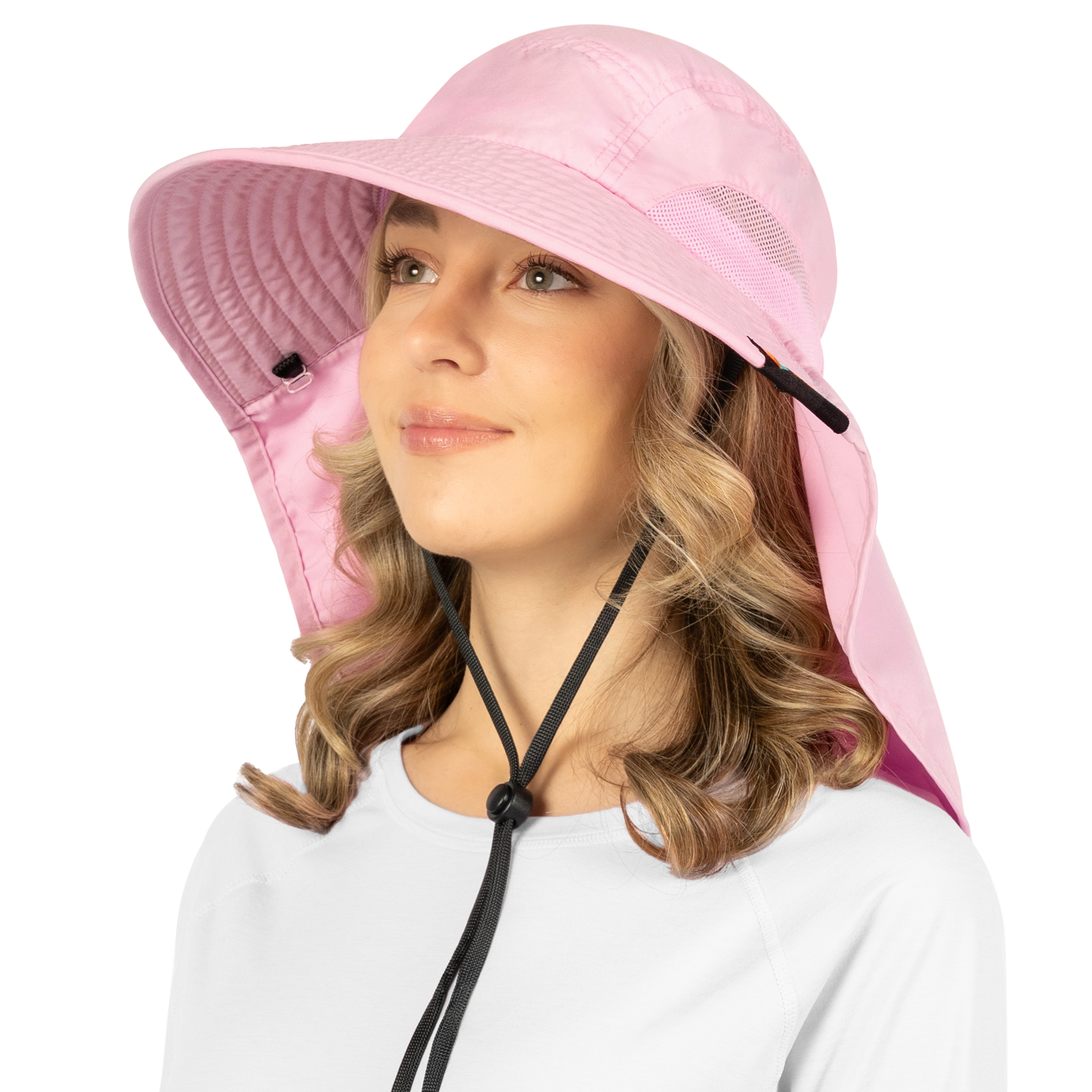 Sombrero para el Sol con Solapa para el Cuello Ala Ancha Sombrero para Senderismo 50+UPF Hombres Mujeres Pesca Safari FPS - Imagen 97 de 128