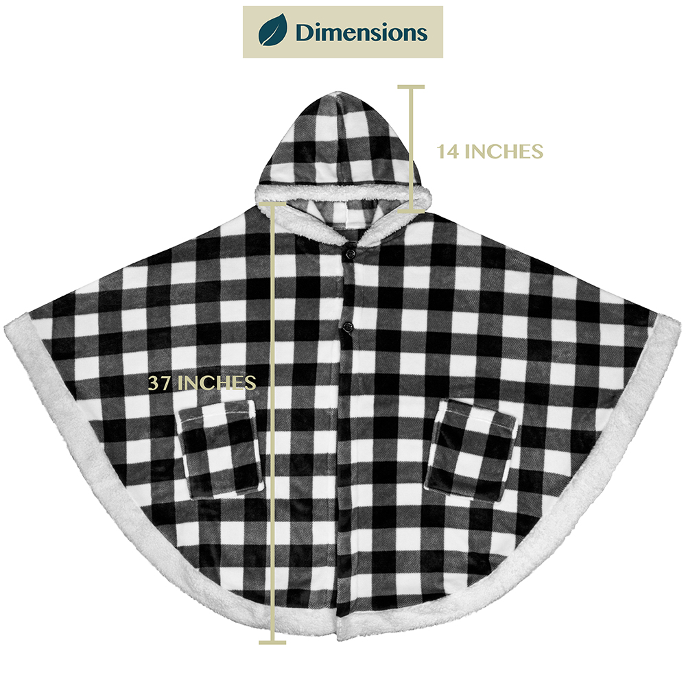 Manta portátil con capucha Angel Wrap para mujer acogedora poncho envolvente capucha tiro para adulto - Imagen 49 de 184