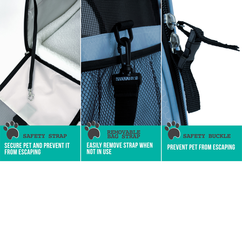 Pet Dog Cat Carrier Bag Soft Sided Comfort Travel Tote Case Airline Approved US - Picture 65 of 215