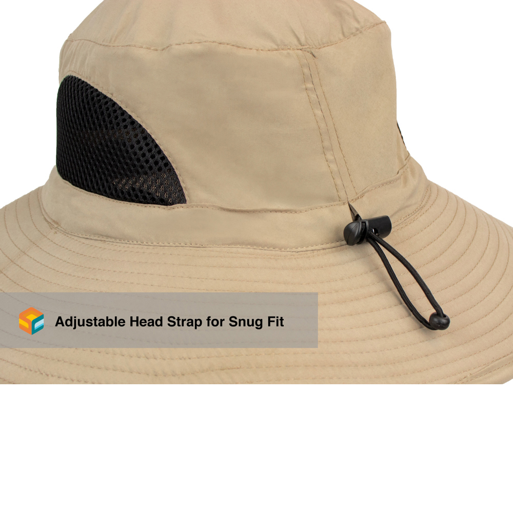 Outdoor Hiking Fishing Hat Summer Sun Protection Wide Brim Boonie Shade 50+ UPF - Picture 71 of 81