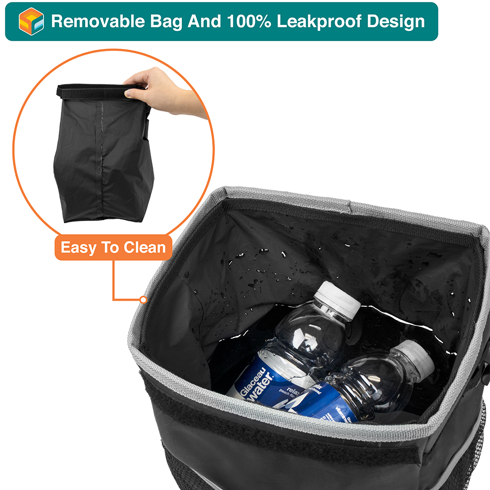 Auto Car Waterproof Trash Bag Litter Bin Can Garbage Waste Storage Organizer Box - Picture 10 of 22