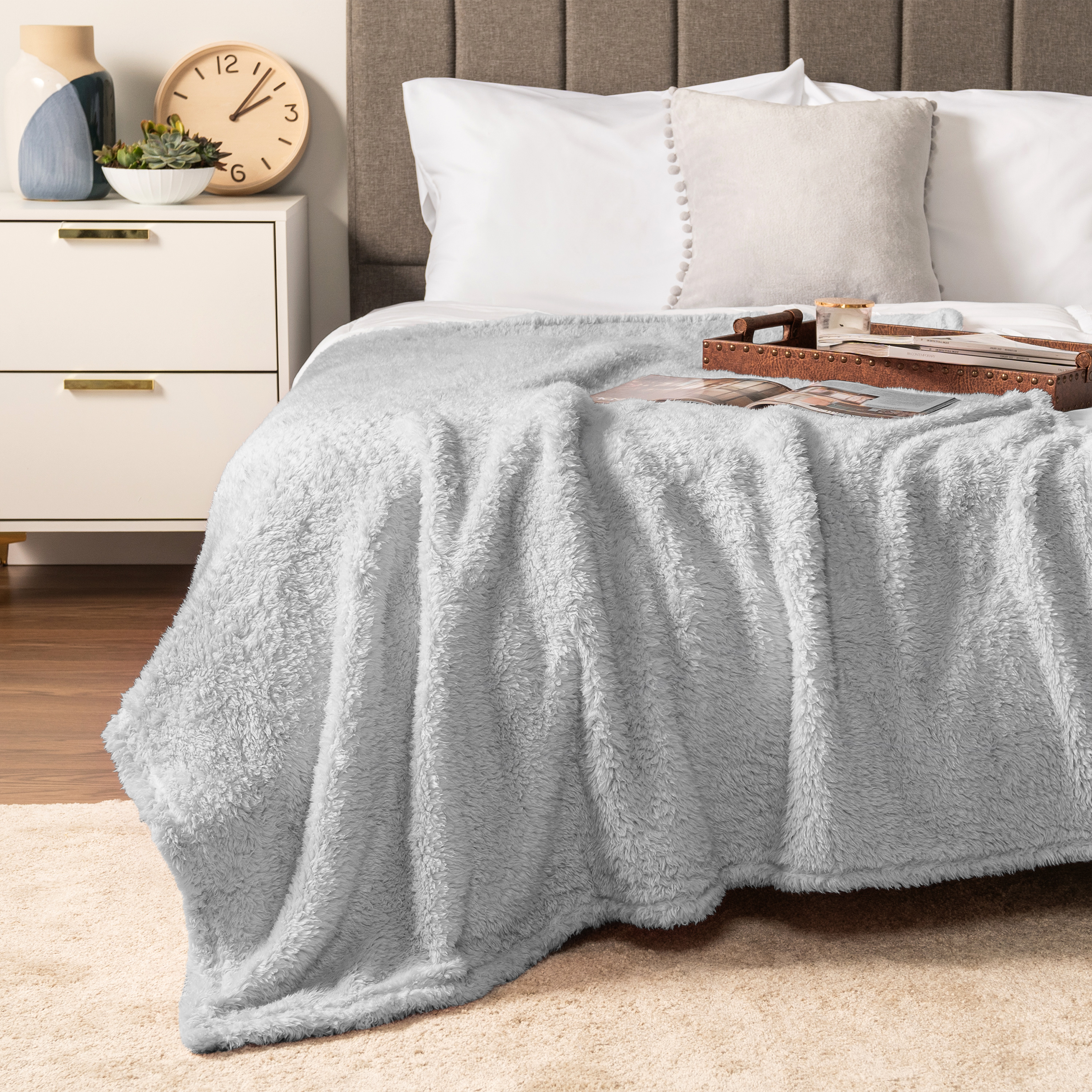Super Soft Blanket Lightweight Sherpa Fleece Warm Fluffy Throws Couch Sofa Bed - Picture 95 of 169
