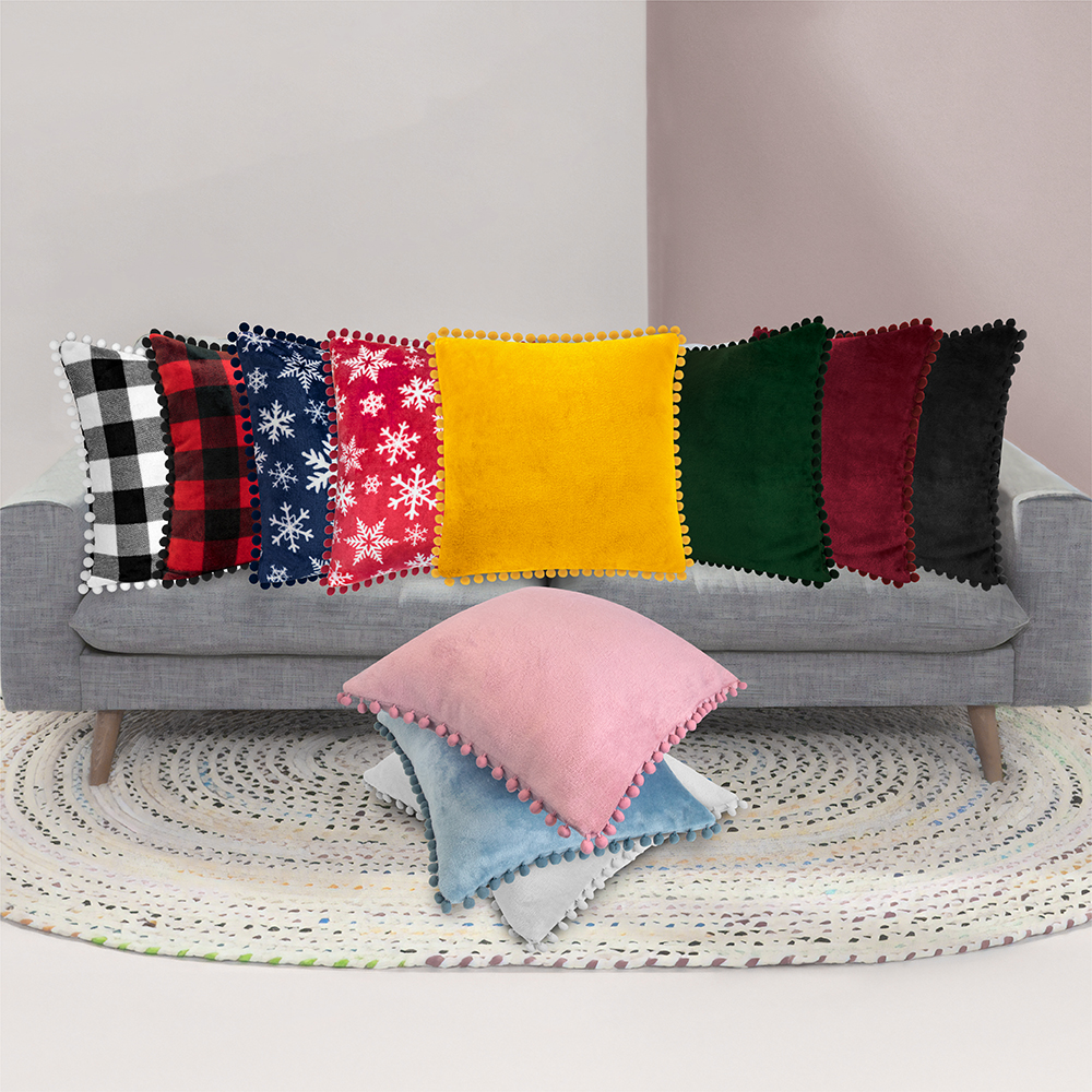 Juego de 2 fundas de almohada de terciopelo suave decoración de sofá - Imagen 59 de 122