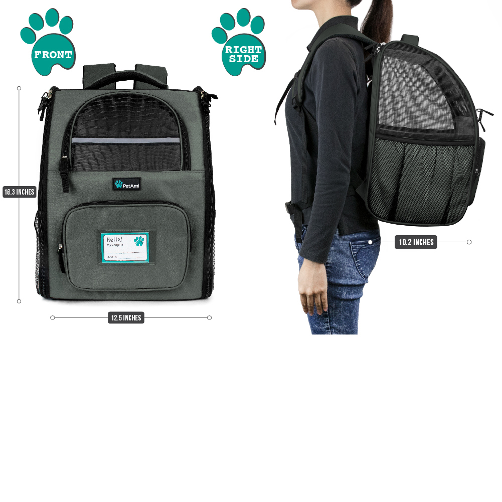 Pet Carrier Backpack for Cat Small Dog Travel Hiking Airline Approved ...