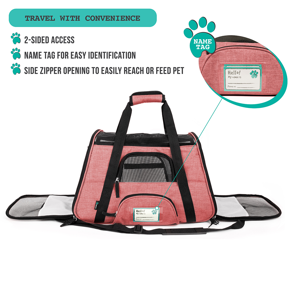 Pet Dog Cat Carrier Bag Soft Sided Comfort Travel Tote Case Airline Approved US - Picture 82 of 215