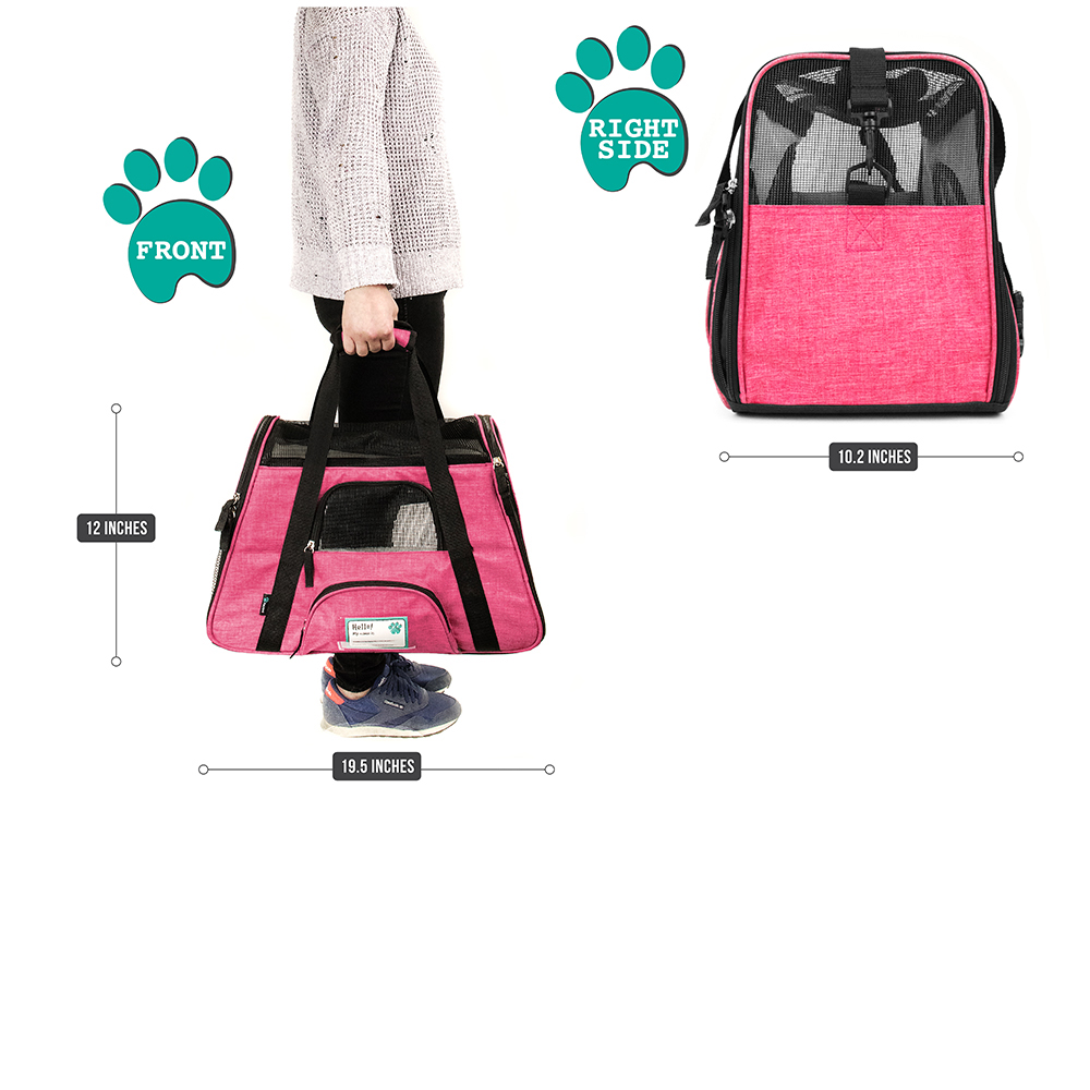 Pet Dog Cat Carrier Bag Soft Sided Comfort Travel Tote Case Airline Approved US - Picture 37 of 215