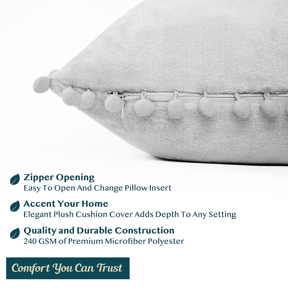 Juego de 2 fundas de almohada de terciopelo suave decoración de sofá - Imagen 67 de 122