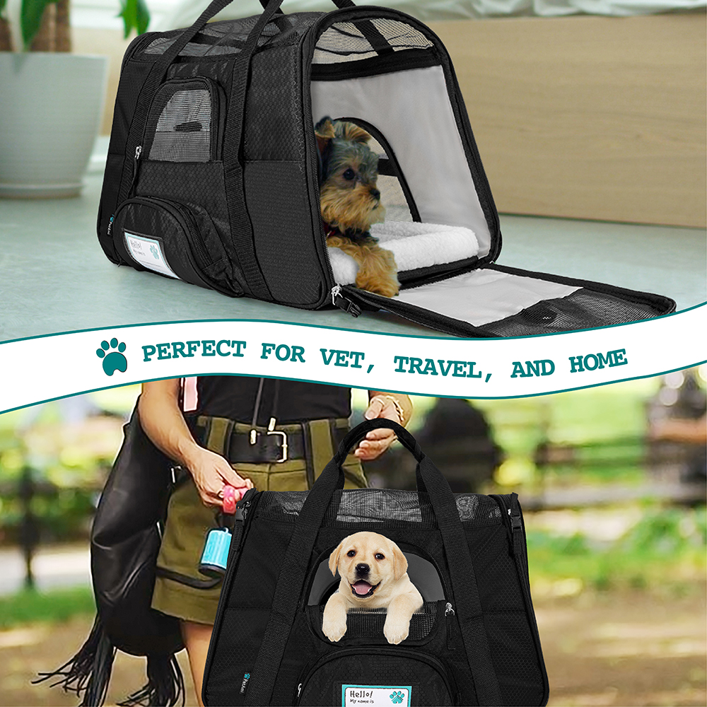 Pet Dog Cat Carrier Bag Soft Sided Comfort Travel Tote Case Airline Approved US - Picture 8 of 165
