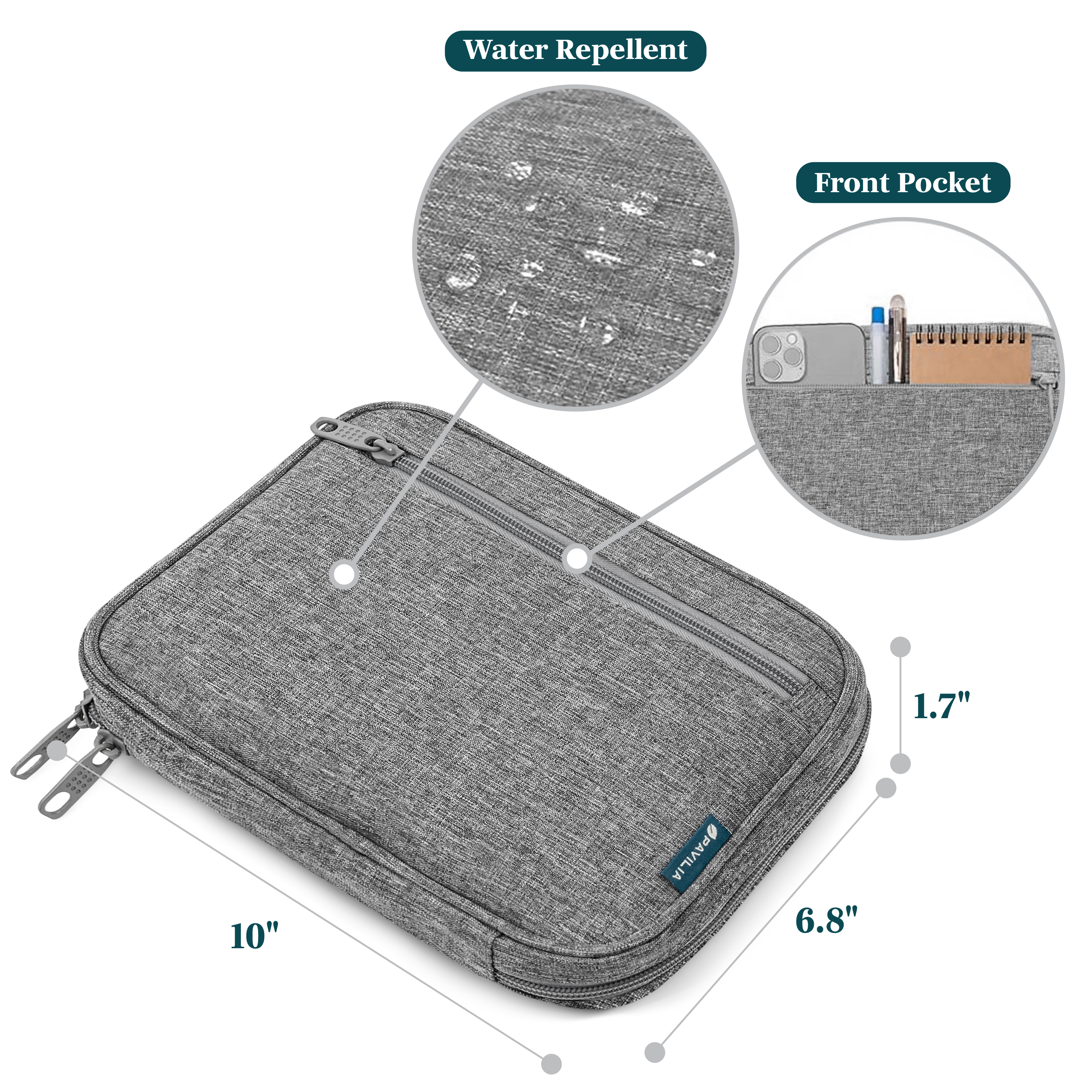 Electronic Accessories USB Cord Charger Cable Organizer Bag Travel Storage Case - Picture 17 of 36