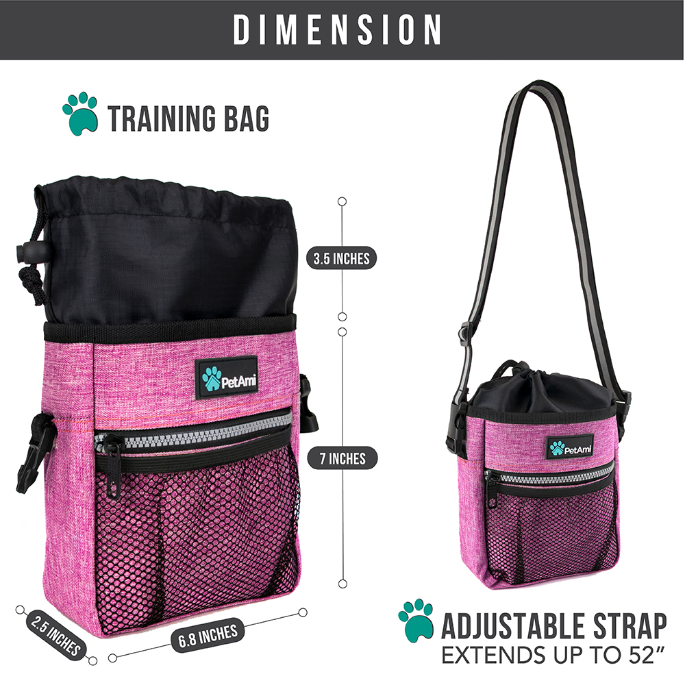 Pet Treat Pouch Training Dog Snack Feed Food Puppy Bait Obedience Waist Belt Bag - Picture 70 of 92