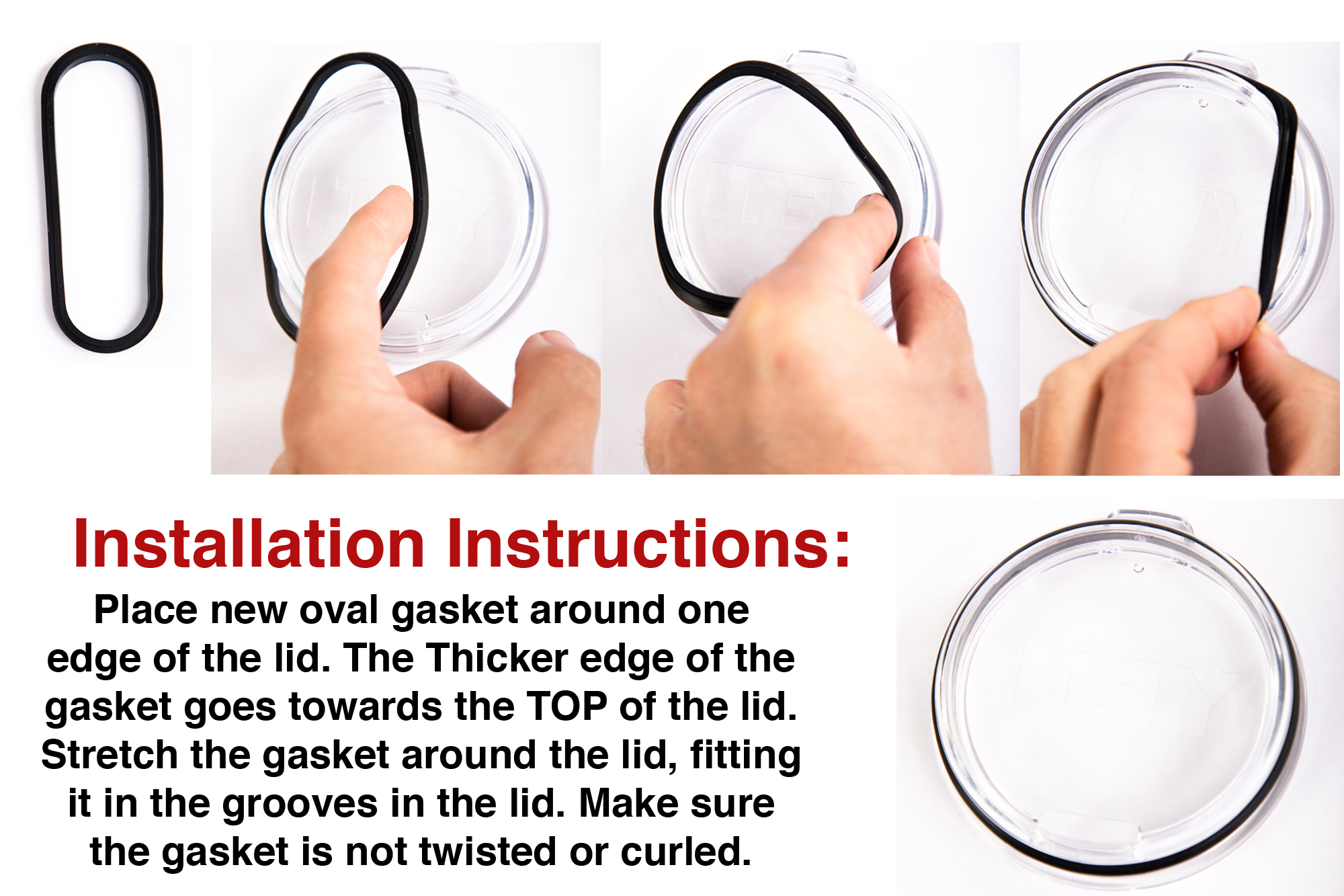 Replacement Rubber Gasket Seal Ring 30 oz Tumbler Vacuum Stainless