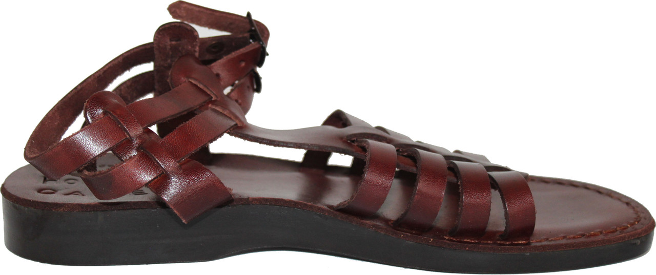 Holy Land Market Men/Women Biblical Jesus Leather Sandals/Slides From Jerusalem - Picture 7 of 11