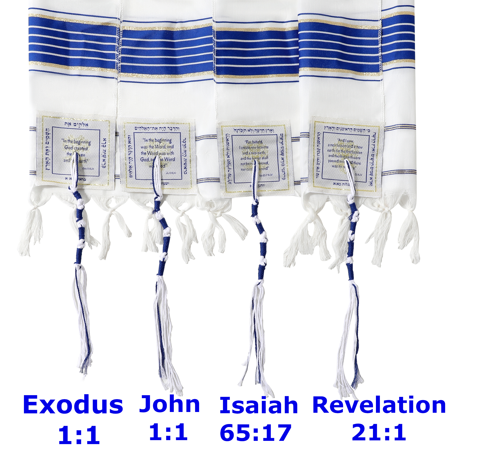 Holy Land Market Grafted IN - Messianic Christian Prayer Shawl/Tallit Prayer - Picture 22 of 27