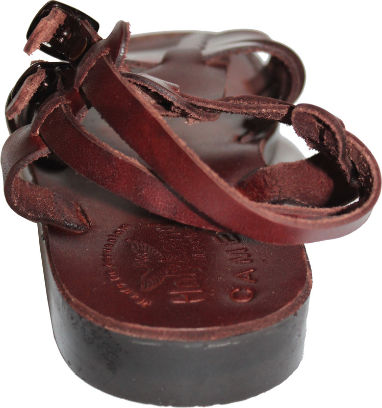 Holy Land Market Men/Women Biblical Jesus Leather Sandals/Slides From Jerusalem - Picture 4 of 11
