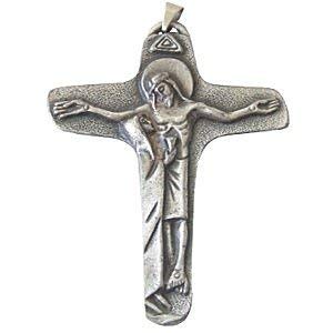 Crucifijo Unidad Grande - Peltre (7 cm o 2,75") Rosario/Colgante - Imagen 1 de 2