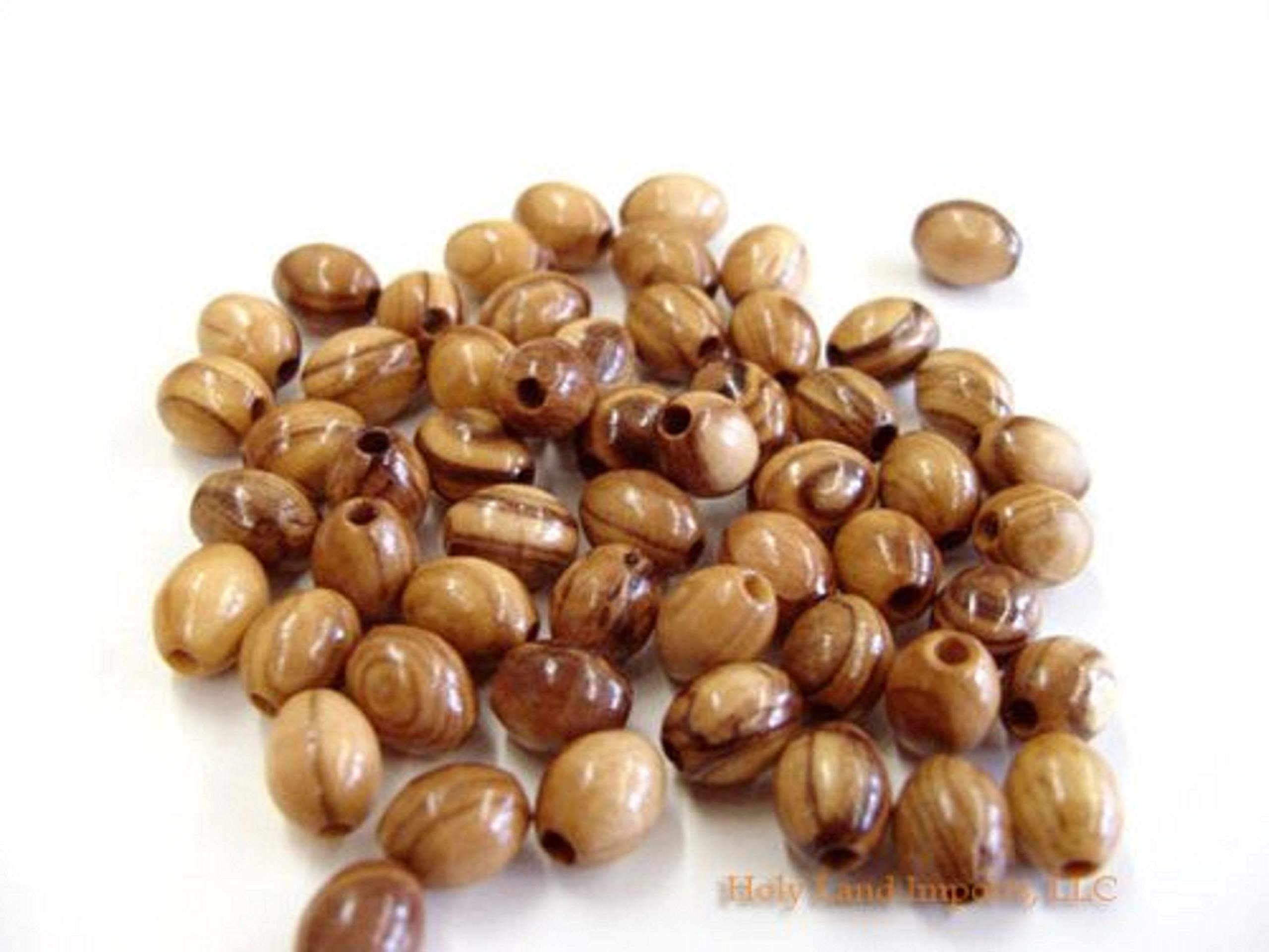 Olive Wood Oval Beads 9mm (100 beads). 741807488867 | eBay