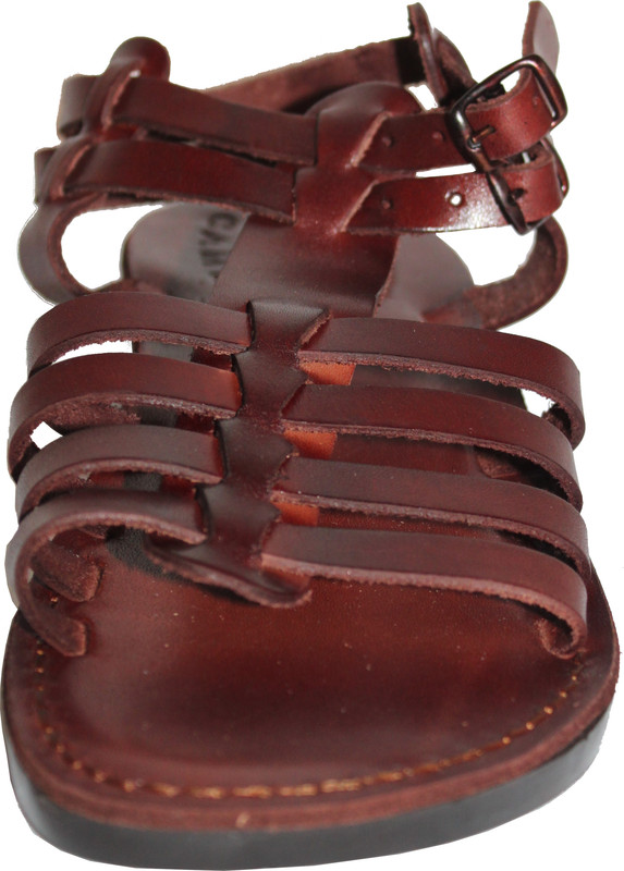 Holy Land Market Men/Women Biblical Jesus Leather Sandals/Slides From Jerusalem - Picture 3 of 11