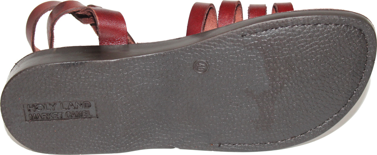 Holy Land Market Men/Women Biblical Jesus Leather Sandals/Slides From Jerusalem - Picture 5 of 11