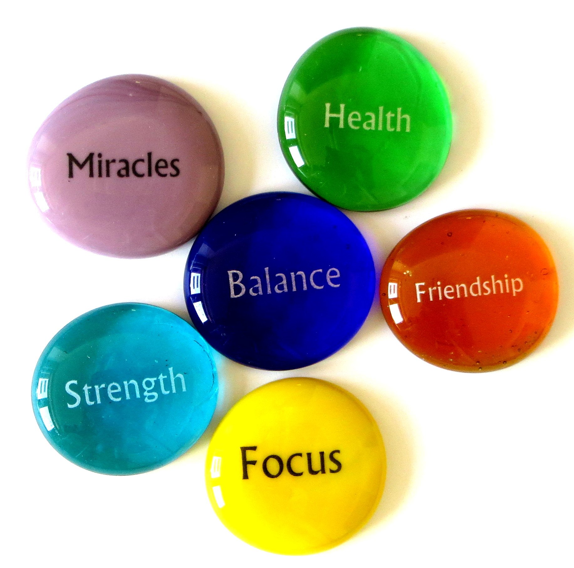 Focus Stones, 6 Inspiring, Encouraging and Motivating Single Words