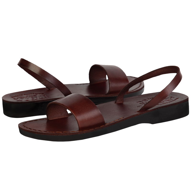 Holy Land Market Men/Women Biblical Jesus Leather Sandals/Slides From Jerusalem - Picture 7 of 8