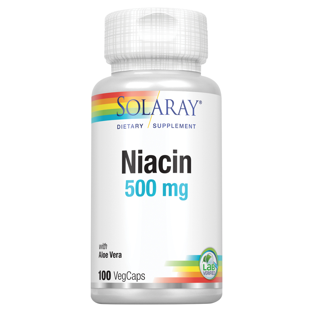 Solaray Niacin 500 mg, Vitamin B3 Skin Health 100ct eBay