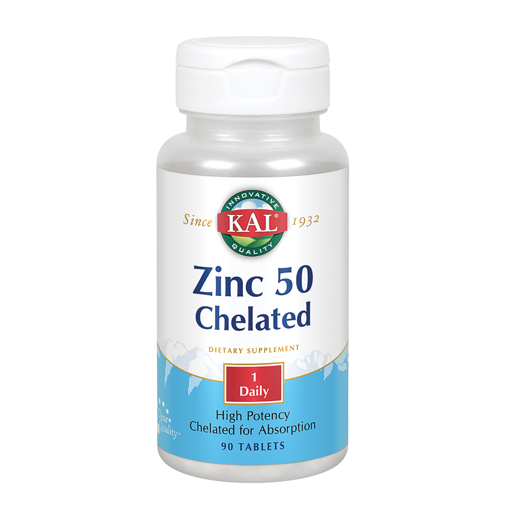 KAL Zinc 50 Chelated 50mg 90ct 21245526421 eBay